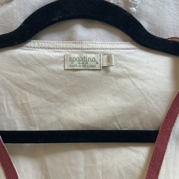 Spartina Joni tie blouse buttercream large - Picture 5 of 7